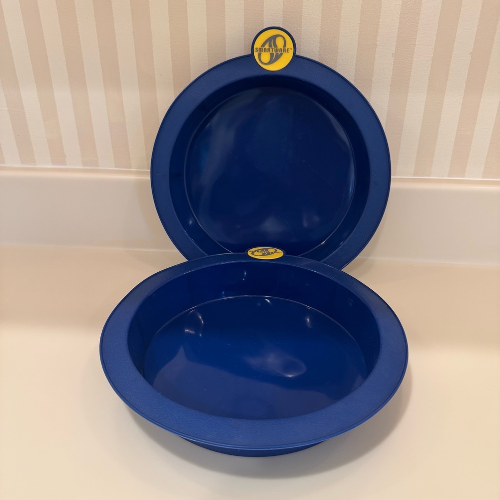 Smartware Silicone Set Of Two Round Blue Cake Pan - Picture 9 of 9